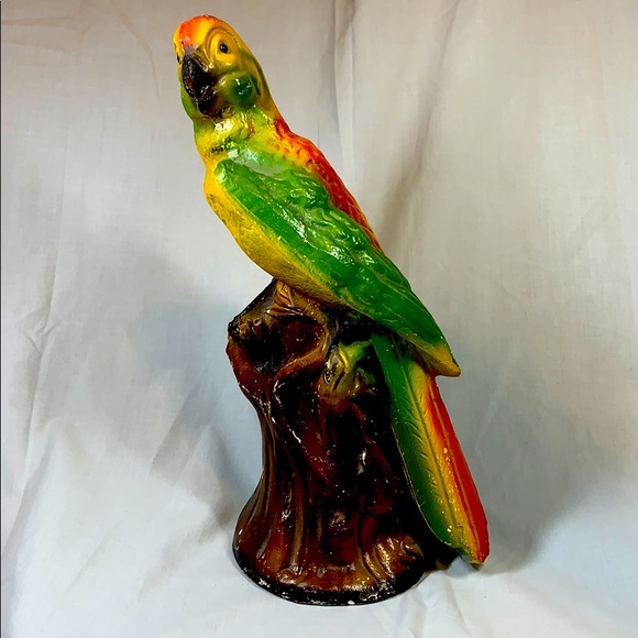 RARE 1950s PARROT CHALKWARE Bird Supreme Art Novelty Carnival Prize Vintage